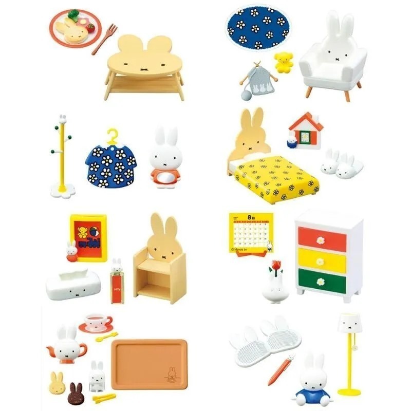 RE-MENT miffy 米飛兔部屋場景組 盲盒 共8款 日版 可挑款 景品盒玩 盒抽-細節圖3