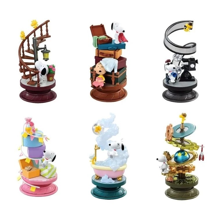 RE-MENT SNOOPY 史努比螺旋立體場景 盲盒共6款 日版 可挑款 景品盒玩 盒抽-細節圖5