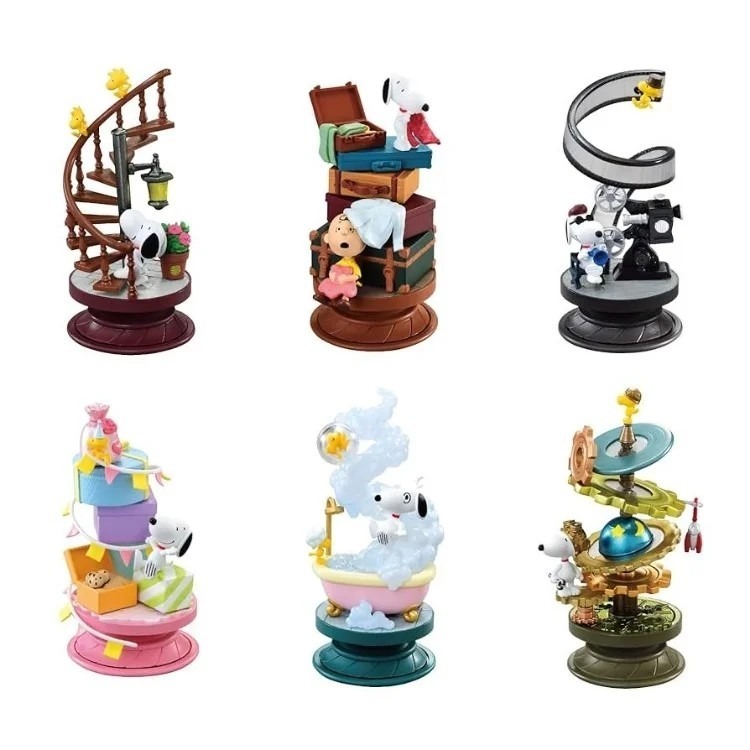 RE-MENT SNOOPY 史努比螺旋立體場景 盲盒共6款 日版 可挑款 景品盒玩 盒抽-細節圖5