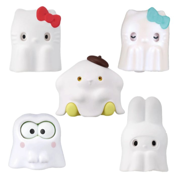 TAKARATOMY 三麗鷗幽靈人物公仔被單大集合 共5款 扭蛋 轉蛋 公仔 盒玩-細節圖3