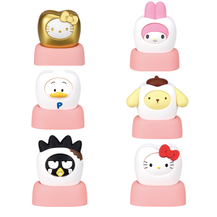 TAKARATOMY 三麗鷗變身-牙齒篇 共5款+隱藏款 扭蛋 轉蛋 公仔 盒玩-細節圖3