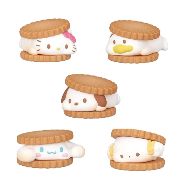 TAKARATOMY 三麗鷗棉花糖夾心餅公仔 共5款 扭蛋 轉蛋 公仔 盒玩-細節圖3
