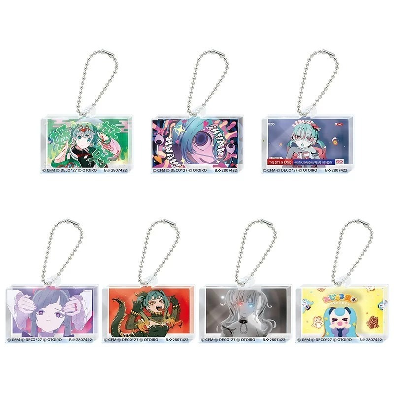 BANDAI 萬代 初音未來 DECO 27 MV壓克力吊飾P2 共7款 扭蛋 轉蛋 公仔 盒玩-細節圖3