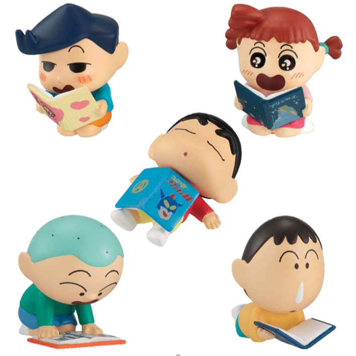 BANDAI 萬代 蠟筆小新繪本公仔 共5款 扭蛋 轉蛋 公仔 盒玩-細節圖3