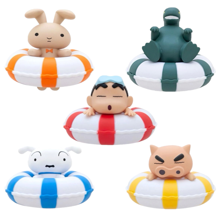 BANDAI 萬代 蠟筆小新漂漂泳圈公仔 共5款 扭蛋 轉蛋 公仔 盒玩-細節圖3
