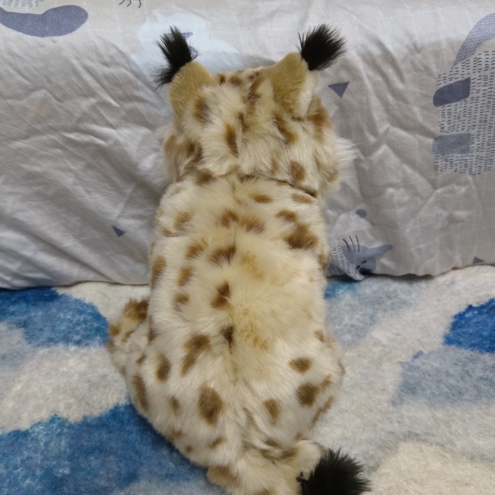 仿真 猞猁 山貓 貓咪 娃娃 玩偶-細節圖2