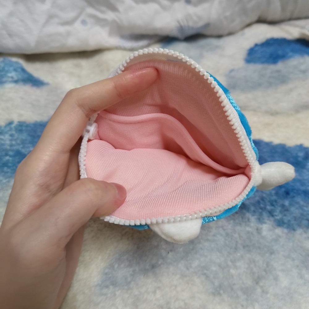 長腳的魚 呆萌 青花魚 鯖魚 小魚 造型 零錢包 拉鍊包 收納包-細節圖2