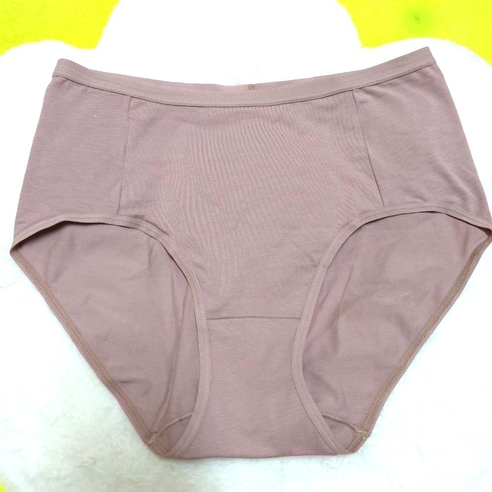 ANDEN HUD AH L號 女性 純棉 台灣製 內褲 幸運星辰．高腰三角內褲（嫣紫-粉蔥魅力）-細節圖2