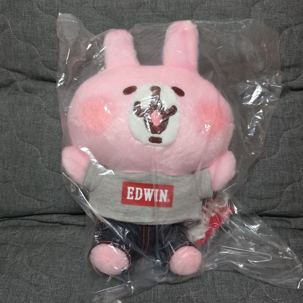 Edwin 卡娜赫拉 聯名 兔兔 P助 娃娃 玩偶-規格圖1
