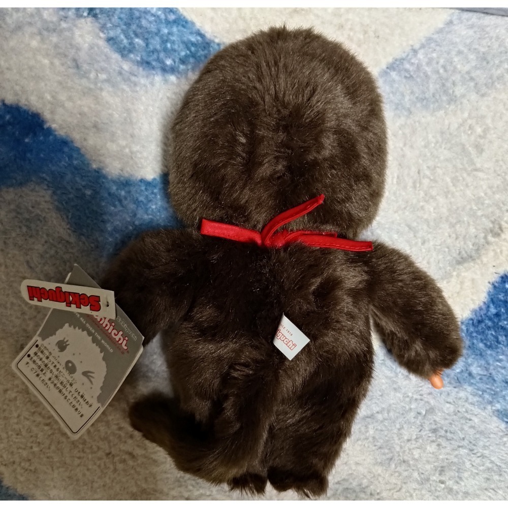 日版 夢奇奇 蒙奇奇 M號 紅領巾 基本款 娃娃 軟膠 玩偶-細節圖2