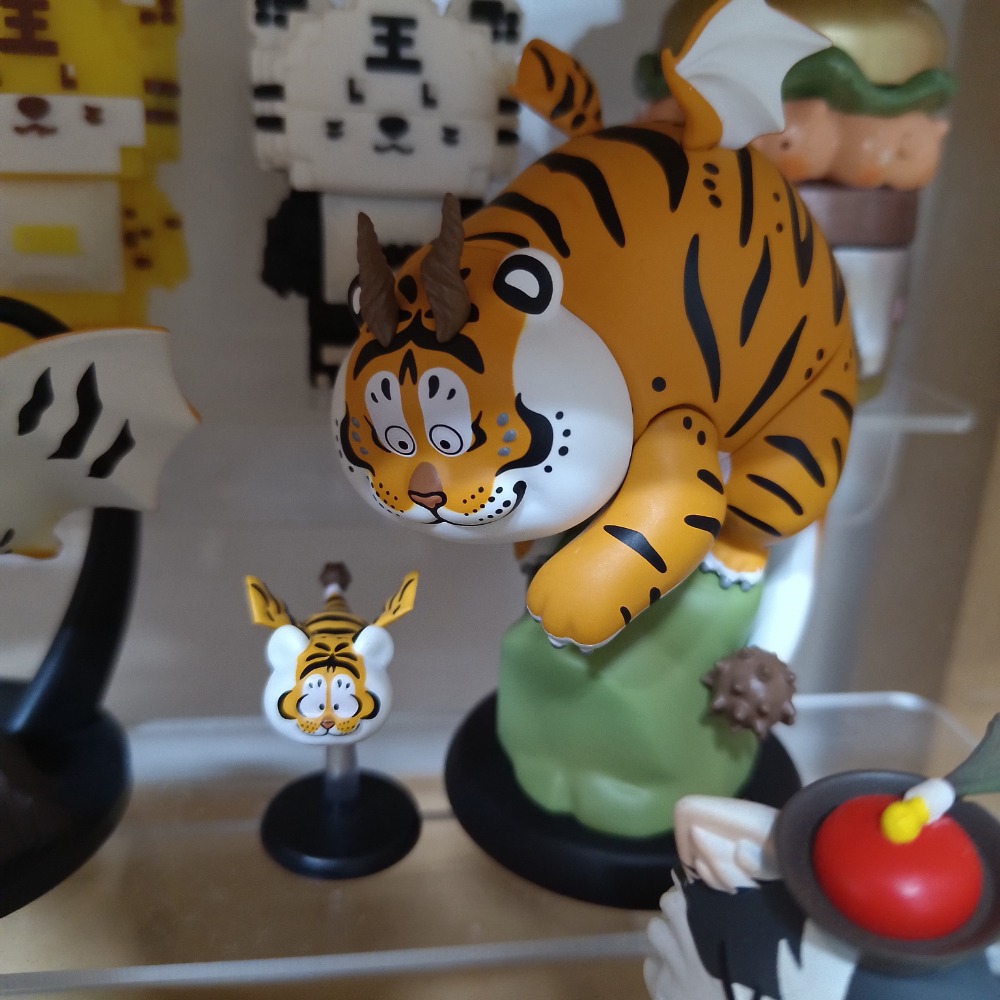 不二馬大叔 我不是胖虎 老虎 飛龍 燈籠魚 貝殼 暴龍 蝙蝠 公仔 盲盒-規格圖1