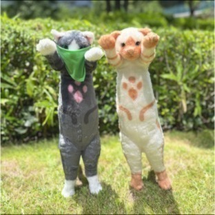 CAPCOM たっちぃZoo 站立貓咪 魔物獵人 艾路貓 梅拉露 仿真 貓咪 動物 娃娃 玩偶-細節圖2