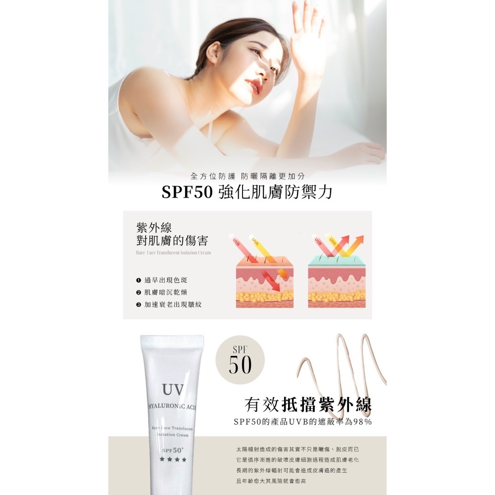 玻尿酸素顏隔離霜-細節圖3