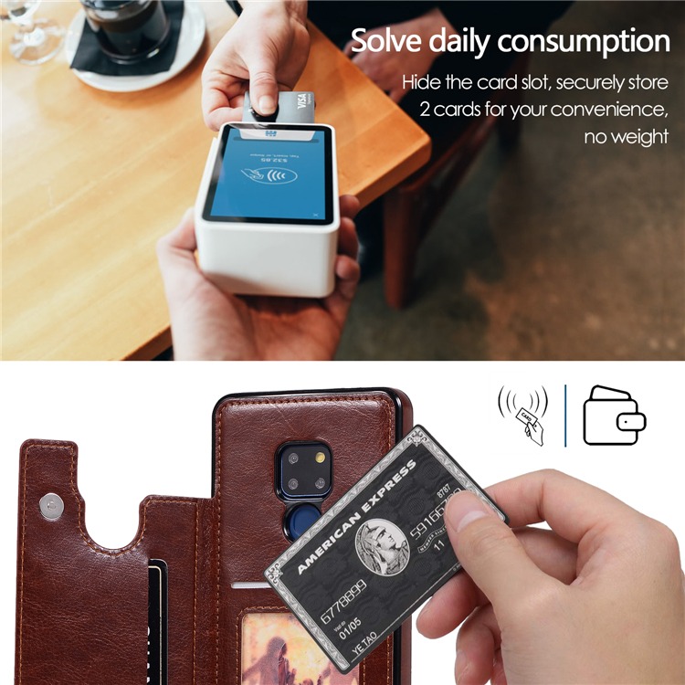 華為 Mate20 Mate20pro 插卡 支架 翻蓋 手機殼-細節圖9