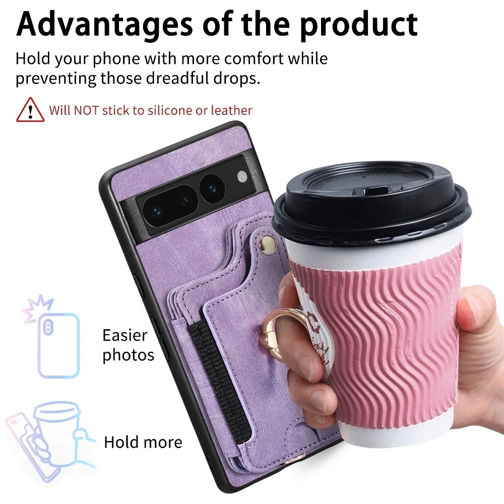 Google Pixel7A Pixel7 7pro Pixel6 6pro 6A 插卡 指環 手機殼-細節圖5