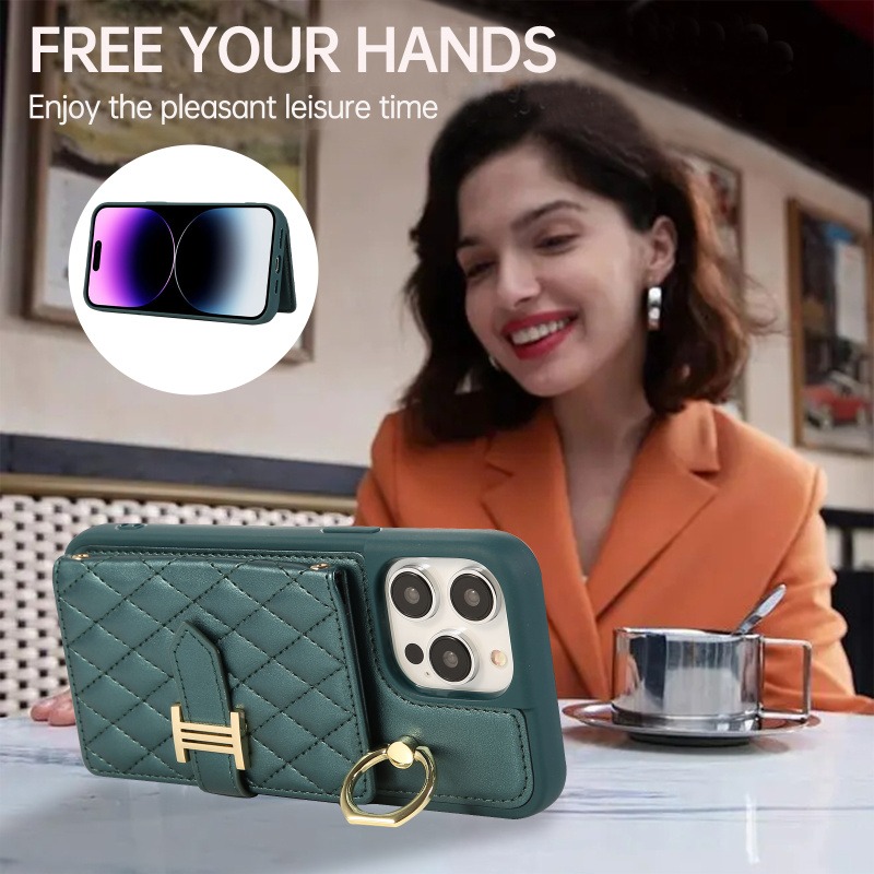 三星 A53 A54 A34 A52 A52S A14 M13 A13 M12 側背 菱格紋 插卡 手機殼-細節圖3