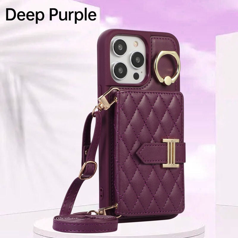 三星 S23 S23+ S22 S22U S21FE S21 S21+ S20FE 側背 菱格紋 插卡 手機殼-細節圖10