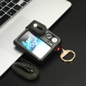 OPPO Find N2 Flip 掛繩 支架 皮革 手挽 手機殼-規格圖9
