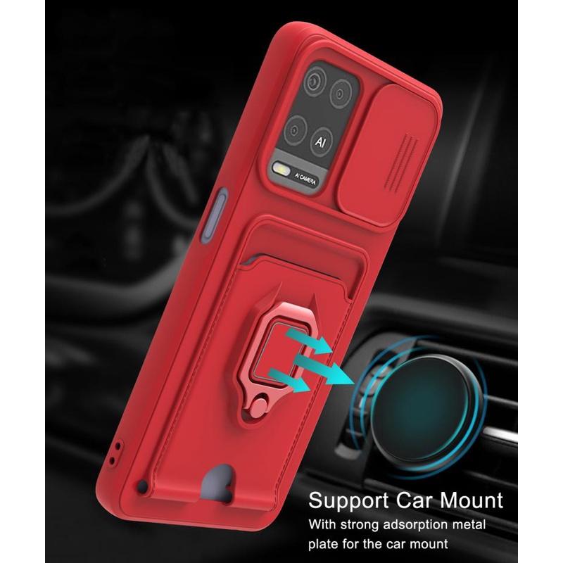 OPPO A54 A55 A74 REALME C11 C21 插卡 支架 手機殼-細節圖4