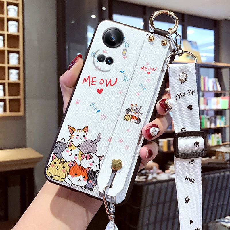 realme11pro 10T realme10pro realme10pro+ 多貓咪 倉鼠 側背 手機殼-細節圖3