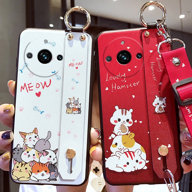 realme11pro 10T realme10pro realme10pro+ 多貓咪 倉鼠 側背 手機殼-細節圖6