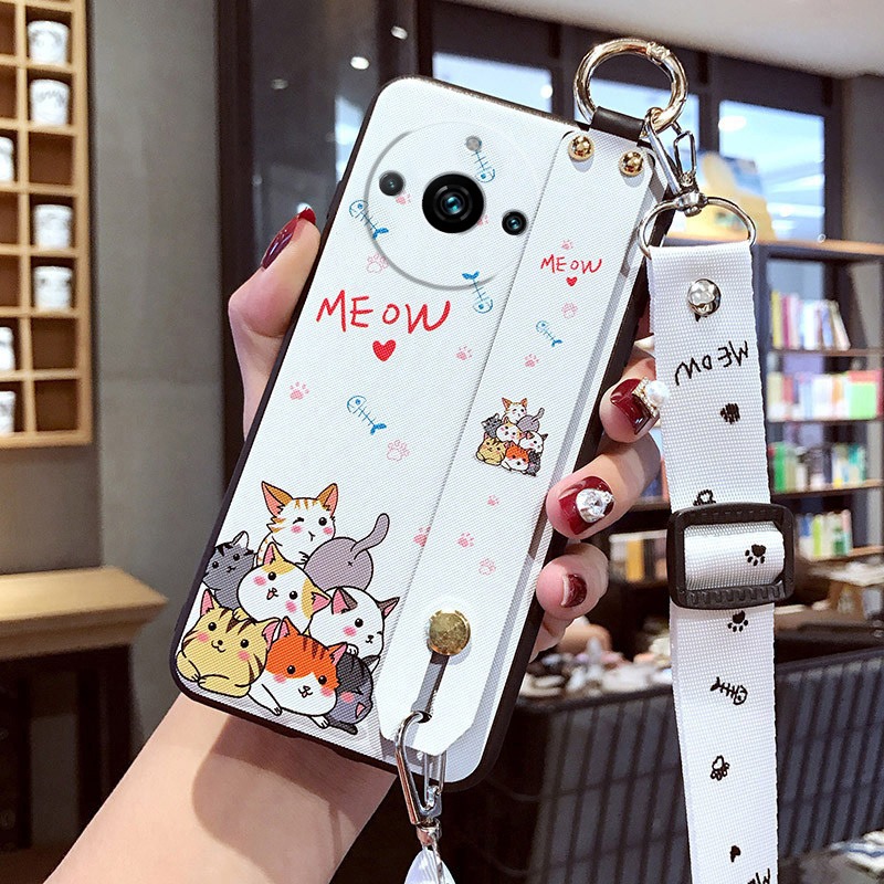 realme11pro 10T realme10pro realme10pro+ 多貓咪 倉鼠 側背 手機殼-細節圖8