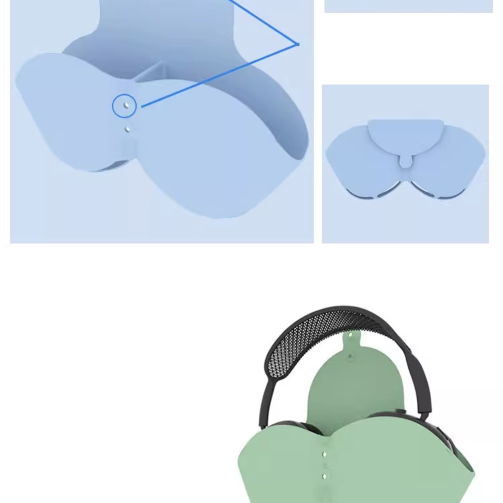 蘋果 AirPods Max 收納 矽膠 保護套 矽膠保護套-細節圖6