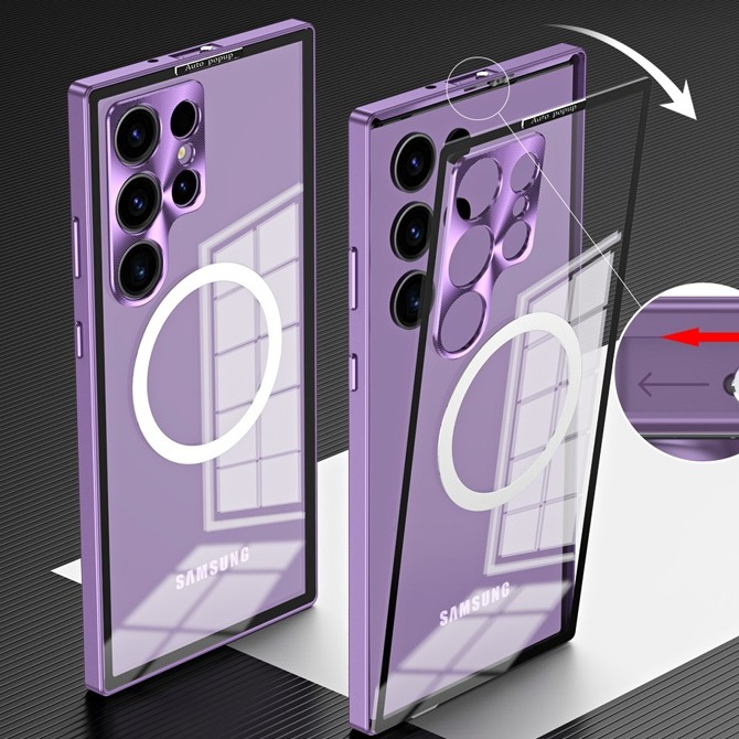 三星 S23 S23+ S23ultra S22 S22+ S22U 鋁合金 邊框 磁吸 卡扣 手機殼-細節圖3