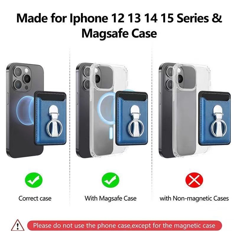 蘋果 magsafe保護套 百變支架 指環 保護套 無線充電保護套-細節圖3