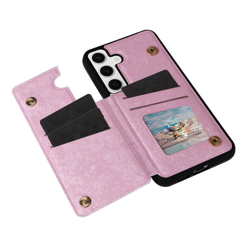 三星 S24 S24U S23 S23+ S22 S22+ S22U S21 S21+ 清新花朵 插卡 手機殼-細節圖2