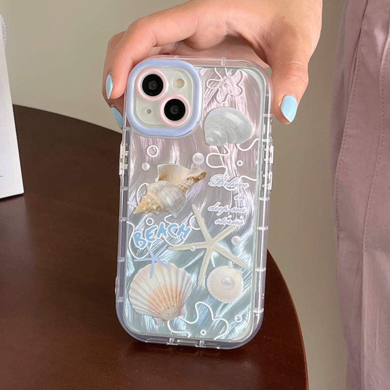 蘋果15 15pro 14 14Pro 14ProMax 13pro 11 13 12pro 貝殼 水母 手機殼-細節圖5