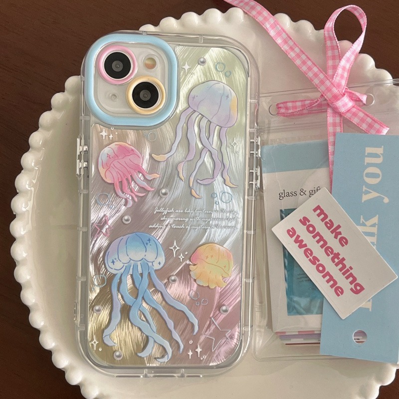 蘋果15 15pro 14 14Pro 14ProMax 13pro 11 13 12pro 貝殼 水母 手機殼-細節圖6