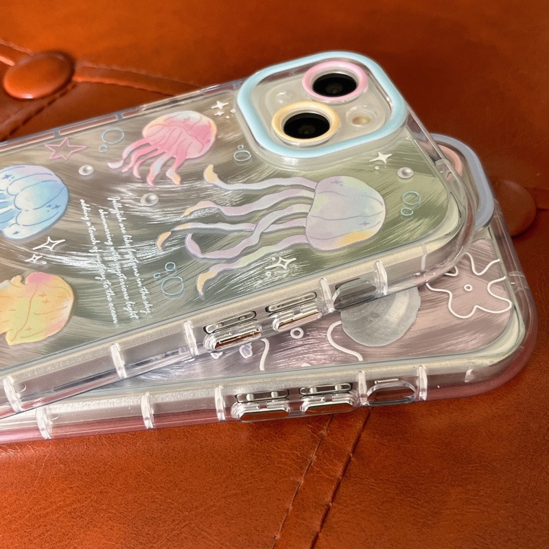 蘋果15 15pro 14 14Pro 14ProMax 13pro 11 13 12pro 貝殼 水母 手機殼-細節圖9