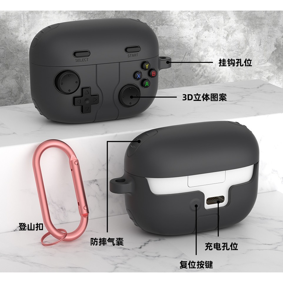 SONY WF-1000XM5 LS900N Linkbuds s 立體 遊戲按鍵 保護殼-細節圖7