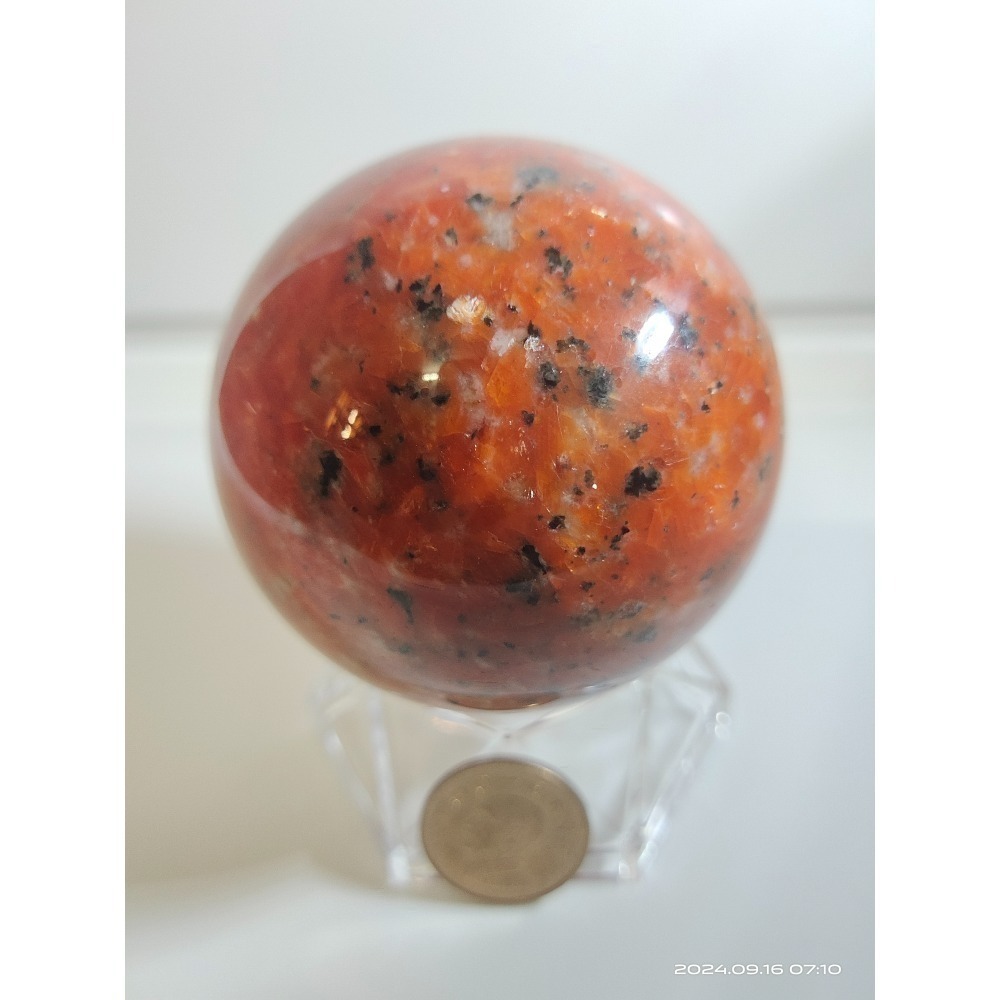 橙太陽石球-細節圖3