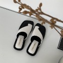 軟底😻好穿👆K04韓國空運🇰🇷軟底涼鞋 外穿 半拖鞋 平底 懶人 套趾 羅馬沙灘鞋 韓國涼鞋 軟皮 好穿拖鞋-規格圖9