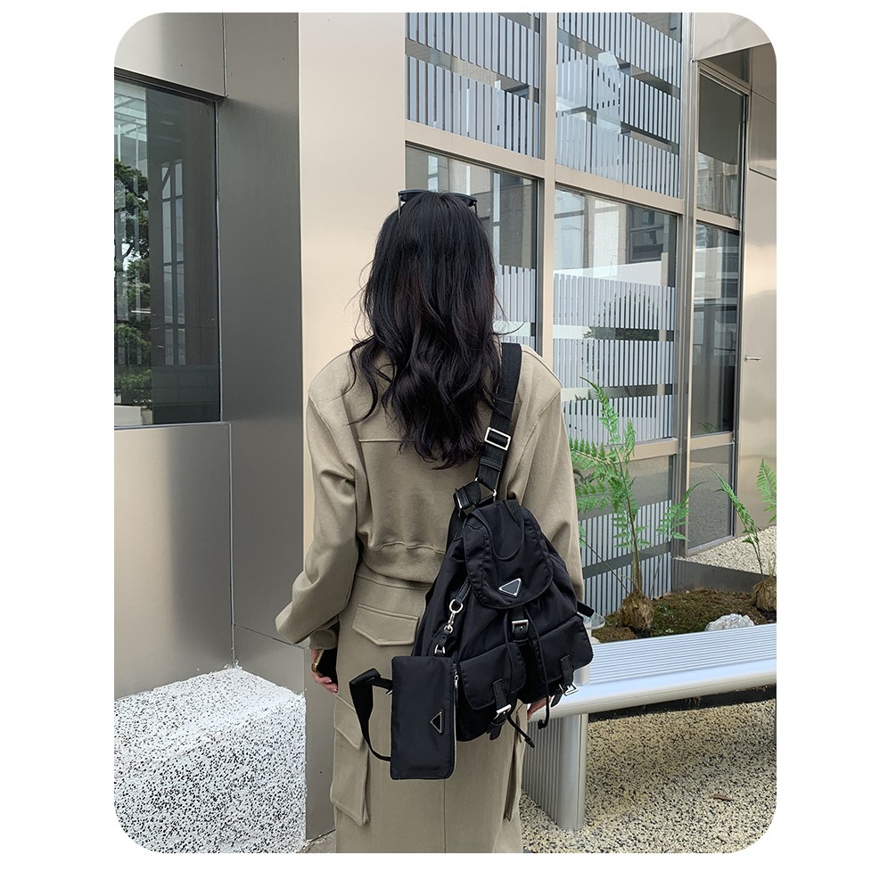 旅行多功能♬💫F19韓國🇰🇷代購休閒牛津布雙肩背包 後背包 雙肩包 多功能旅行包 簡約旅行包 韓國後背包 經典-細節圖8