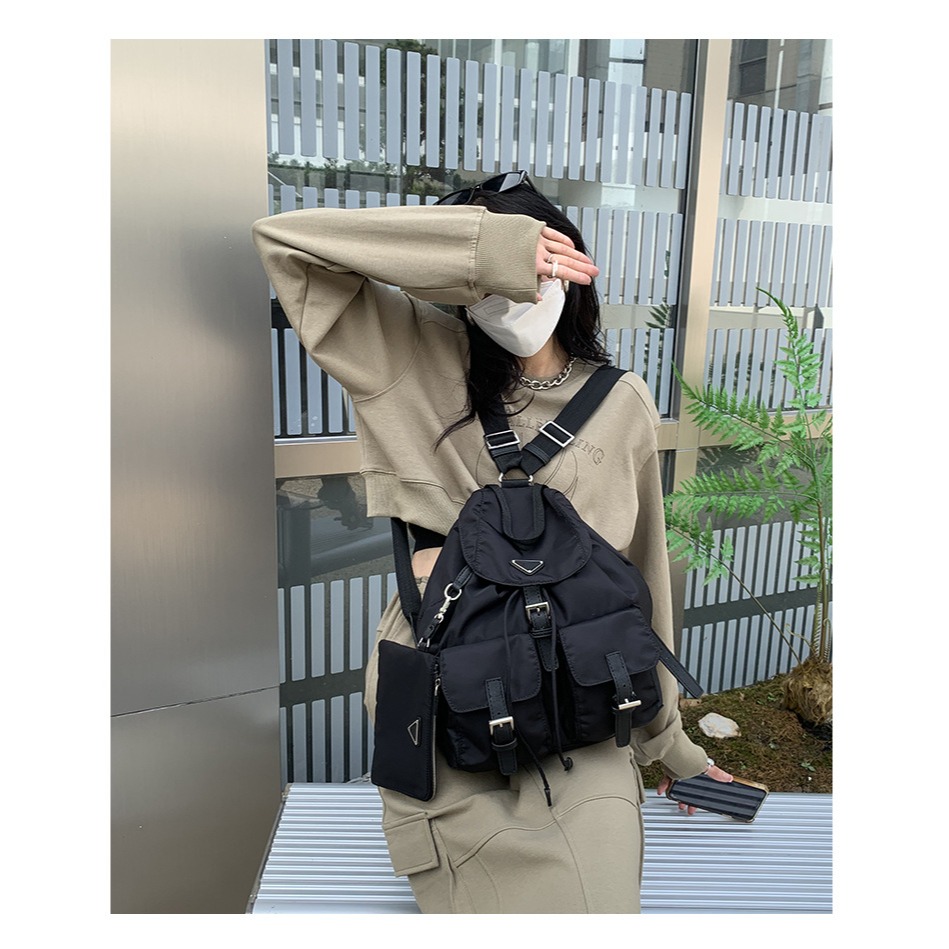 旅行多功能♬💫F19韓國🇰🇷代購休閒牛津布雙肩背包 後背包 雙肩包 多功能旅行包 簡約旅行包 韓國後背包 經典-細節圖10