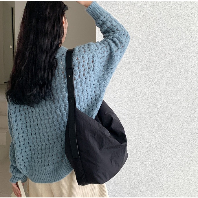 初心常在🐻休閒款🌿C23韓國空運🇰🇷輕量空氣感羽絨單肩托特包 羽絨包包 百搭休閒 上課托特包 大容量 棉服-細節圖9