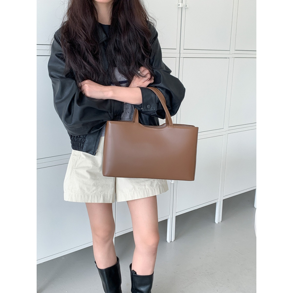 雙層設計⍢實用的公文包დC30韓國空運🇰🇷通勤上班族最愛的質感公文包 皮革手提包 托特包 東大門新款 韓國包包-細節圖9