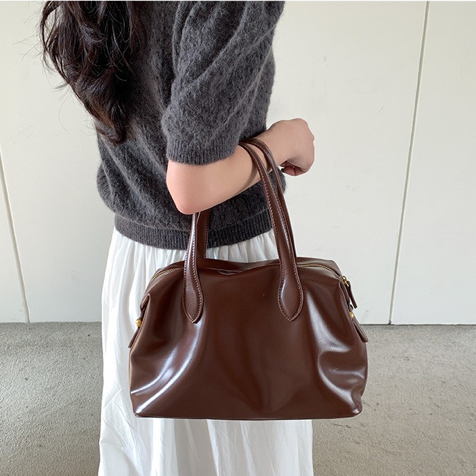 典雅通勤好包♡推薦款🌥C63韓國空運🇰🇷專櫃質感復古皮革手提托特包 手提包 托特包 通勤包 上班通勤包 韓國托-細節圖4