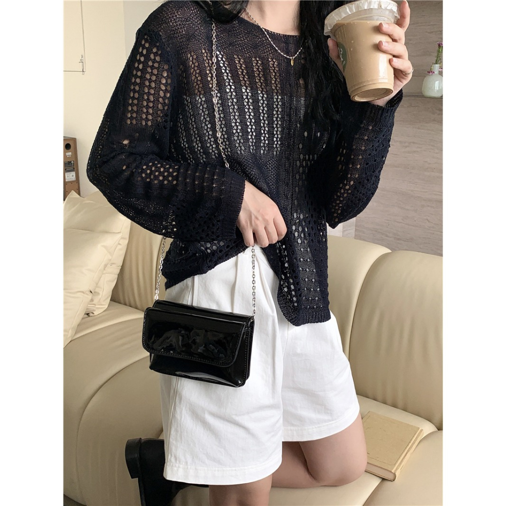 亮面漆皮🍯自留款💕C72韓國空運🇰🇷多卡位高顏值亮面鏈條方包 斜跨包 鏈條包 側背包 方包 韓國包包 包包穿-細節圖8