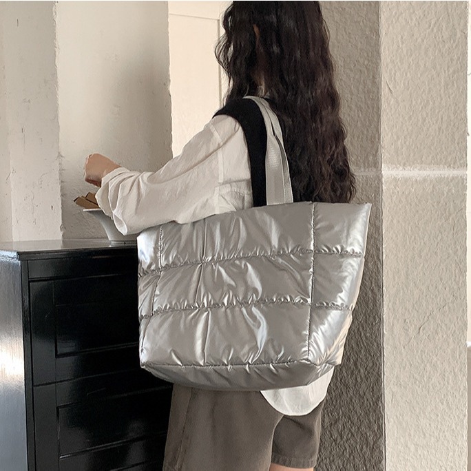 韓國空氣包☑GET！AB127韓國連線🇰🇷喜歡大容量的你不要錯過條紋托特包 單肩包 托特包 手提包 腋下包-細節圖6