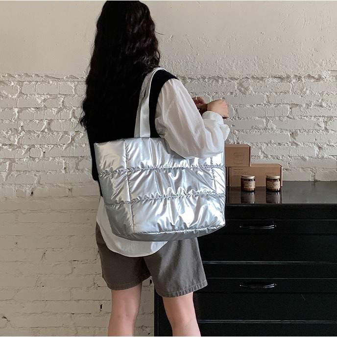 韓國空氣包☑GET！AB127韓國連線🇰🇷喜歡大容量的你不要錯過條紋托特包 單肩包 托特包 手提包 腋下包-細節圖7