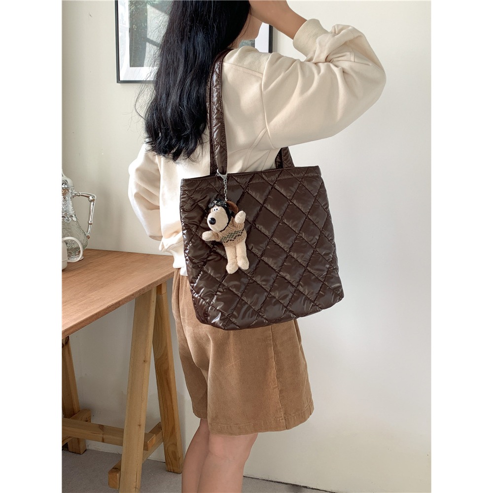 韓國空氣包☑GET！AB127/ A8261韓國連線🇰🇷喜歡大容量的你不要錯過條紋托特包 單肩包 托特包 手提包-細節圖5