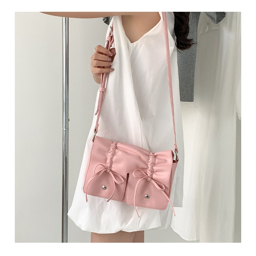 甜美蝴蝶結∜9068高級感純色蝴蝶結手提方包 手提包 單肩包 斜跨包 小方包 側背包-細節圖4