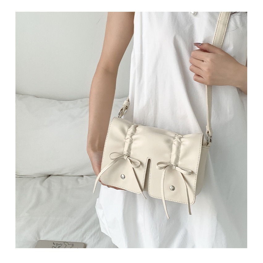 甜美蝴蝶結∜9068高級感純色蝴蝶結手提方包 手提包 單肩包 斜跨包 小方包 側背包-細節圖8