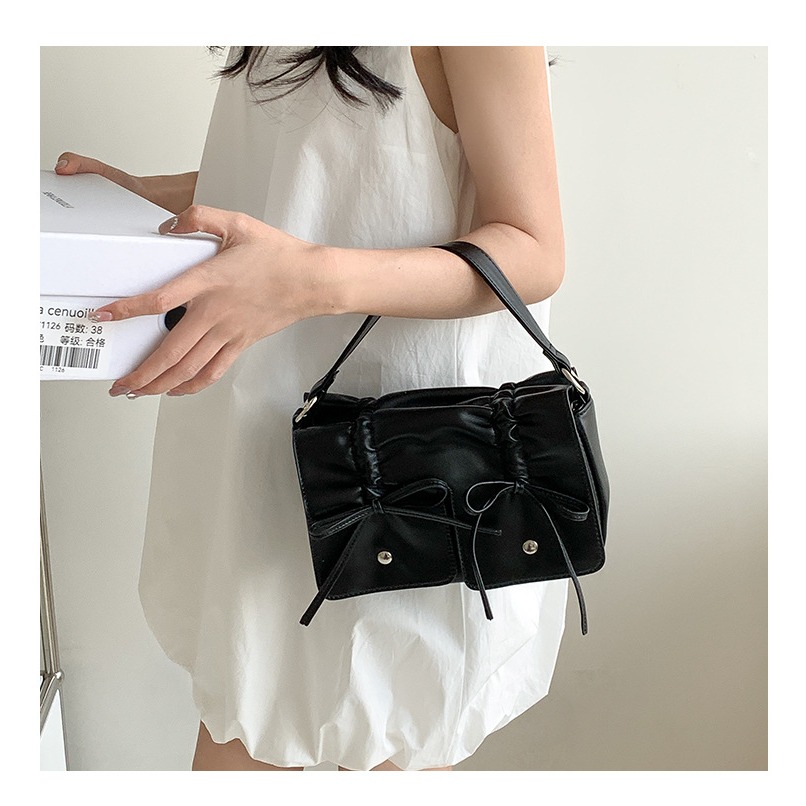 甜美蝴蝶結∜9068高級感純色蝴蝶結手提方包 手提包 單肩包 斜跨包 小方包 側背包-細節圖10