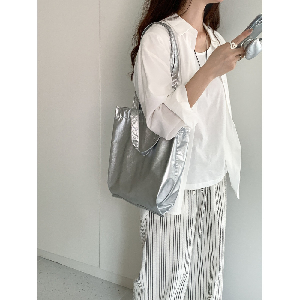 隨手拍的是我想留住的⧓AB910簡簡單單厚實高級通勤托特包 單肩托特包 單肩包 腋下包 手提包 韓國包-細節圖2