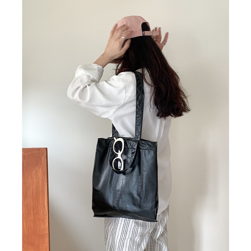 隨手拍的是我想留住的⧓AB910簡簡單單厚實高級通勤托特包 單肩托特包 單肩包 腋下包 手提包 韓國包-細節圖11